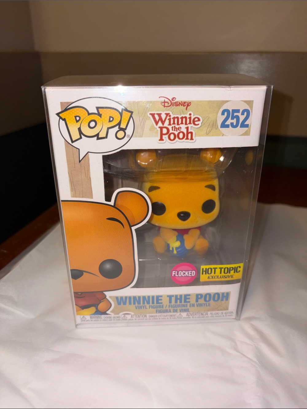 Funko Pop! Disney Winnie the Pooh #252 - Flocked (Hot Topic Exclusive)